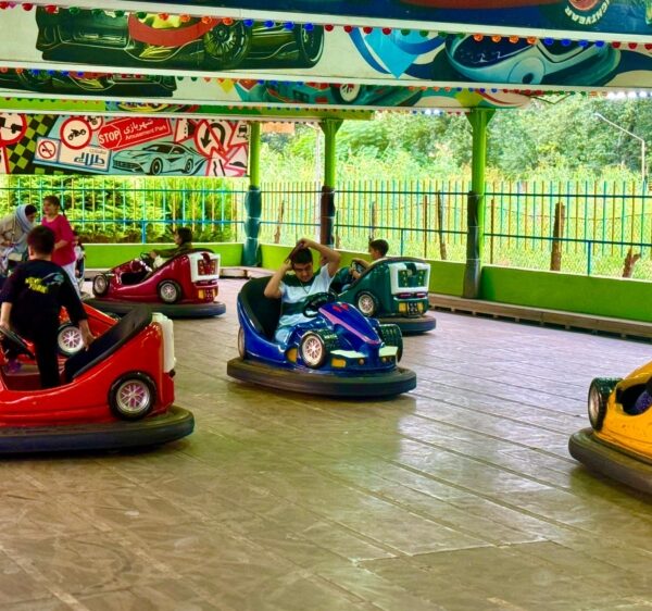 بازی ماشین برقی در شهربازی طلایی آمل