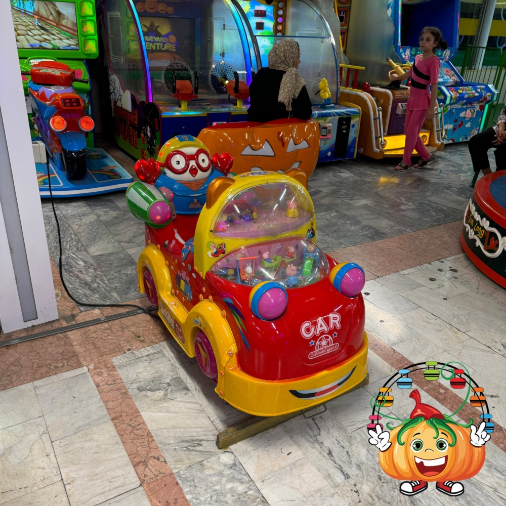 تکان دهنده ماشین شهربازی طلایی آمل