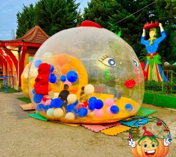 سازه بادی خروس شهربازی طلایی