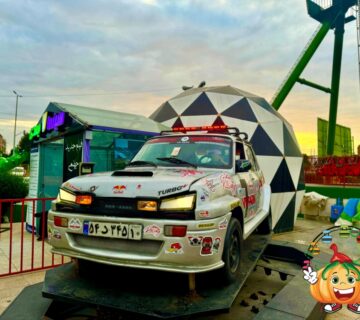 سیمولاتور ماشین دریفت شهربازی طلایی